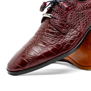 Marco Di Milano Fitipaldi Wine Leather Dress Shoe