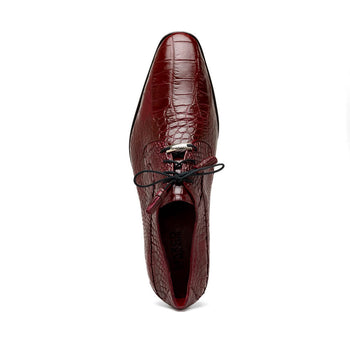 Marco Di Milano Fitipaldi Wine Leather Dress Shoe