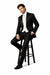 Fitted Slim Fitc Cut Traditional Black Best Designer One Button Black Tuxedo Suit For Men Slim Fit Black Tuxedo - Skinny Fit Tuxedo