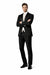 Fitted Slim Fitc Cut Traditional Black Best Designer One Button Black Tuxedo Suit For Men Slim Fit Black Tuxedo - Skinny Fit Tuxedo