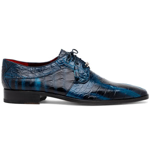 Marco Di Milano Fitipaldi: Rustic Navy Leather Loafers