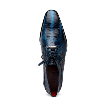 Marco Di Milano Fitipaldi: Rustic Navy Leather Loafers