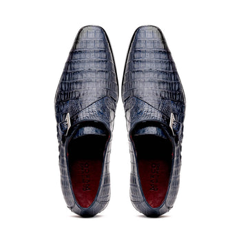 Marco Di Milano Rovigo: Stained Navy Leather Dress Shoe