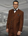Statement Men's 100% Wool Suit - Unique Double Breasted Vest