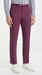 Men’s slacks Wine Ganagster Chalk Striped ~ Pinstripe 1920's Style Flat Front or  Pleated Pants Available In Big And Tall unhemmed unfinished bottom