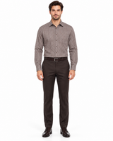 20 Inch Neck Dress Shirts In Dark Brown
