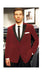 Velvet Velour Formal Sport Coat Two Tone Trimming Notch Collar Black and  Burgundy ~ Maroon Suit ~ Wine Color Men's blazer Burgundy Tuxedo