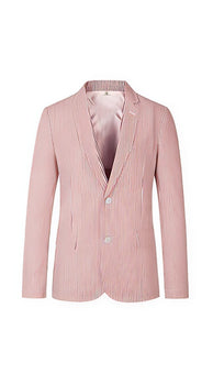 Cheap Priced Blazer Jacket For Men Online Brick 2 Button seersucker ~ sear sucker Sport Coat red Color
