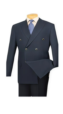 Navy Vinci Men's Blazer With Best Cut & Fabric Men's Double Breasted Suits Jacket Sport Coat jacket