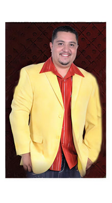 Cotton/Rayon 2 Button Sport Coat Side Vents Yellow