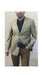 Men'S Mustard ~ Khaki ~ Tan ~ Beige ~ Goldish Weave With Tint Of Blue Pindot Pattern Blazer Sport Coat