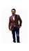 Stage Party Bright Men'S Sport Coat / Dinner Jacket Blazer Vented Dark Brown