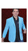 Men's Cotton/Rayon 2 Button Sport Coat Side Vents Light Blue ~ Sky Blue