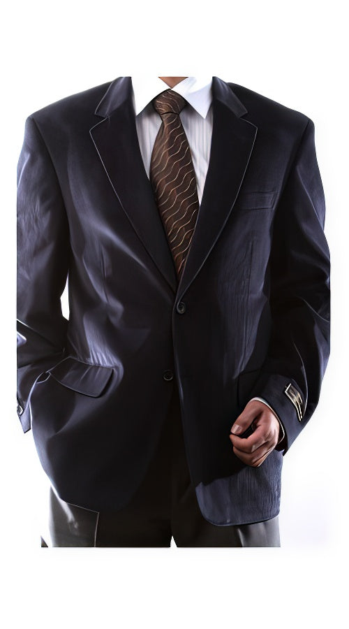 Two Button Slim Fit 100% Cotton Corduroy Sport Coat Navy