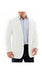 Men'S Linen Cotton 2 Button White Long Sleeves Sport Coat Blazer