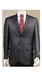 Big And Tall Size 56 To 72 2-Button Suit Textured Patterned Sport Coat Fabric Black
