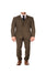 Tweed 3 Piece Suit - Tweed Wedding Suit Hunter Green Super Slim Fit Peak Blinder Custom Vested Suit