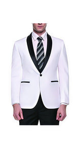 White Fashion big and tall Blazer For Men's