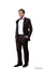 Men's One Button Vested Brown Tuxedo Suit