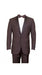Men's Brown Western Slim Fit Cowboy Tuxedo Suit with 1-Button Front Closure and Peak Lapel – Wide Lapel Western Formal Suit - Traje Para Hombre