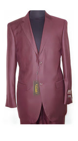 Big and Tall Size 56 to 72 2-Button Suit Textured Patterned Sport Coat Fabric Burgundy ~ Maroon Suit  ~ Wine Color Burgundy Suit