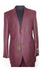 Big and Tall Size 56 to 72 2-Button Suit Textured Patterned Sport Coat Fabric Burgundy ~ Maroon Suit  ~ Wine Color Burgundy Suit