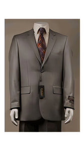 Big And Tall Size 56 To 72 2-Button Suit Textured Patterned Sport Coat Fabric Beige