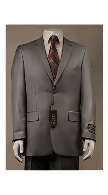 Big And Tall Size 56 To 72 2-Button Suit Textured Patterned Sport Coat Fabric Beige