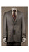 Big And Tall Size 56 To 72 2-Button Suit Textured Patterned Sport Coat Fabric Beige