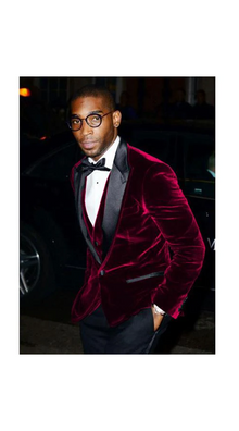 Men'S Burgundy Velvet ~ Crushed Velour Tuxedo Men'S Blazer Jacket ~ Sport Coat Burgundy Tuxedo