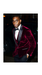 Men'S Burgundy Velvet ~ Crushed Velour Tuxedo Men'S Blazer Jacket ~ Sport Coat Burgundy Tuxedo