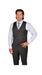 Men'S Charcoal Dress Tuxedo Wedding Men'S Vest ~ Waistcoat ~ Waist Coat & Tie & Matching Dress Pants Set