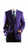 Men's Egg Plant 2 Buttons Big & Tall No Vent Sport Coat