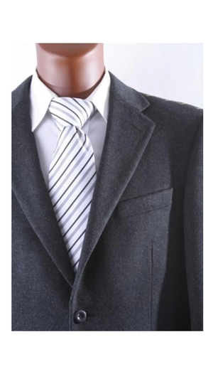 Designer Casual Cheap Priced Fashion Blazer Dress Jacket Online Winter Fabric Men'S 2 Button Lamb Wool Cashmere Sport Coat Charcoal