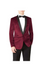 Slim Fit Black And Burgundy ~ Wine ~ Maroon Suit For Men'S