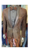 Copper Rustish - Brown Tuxedo - Shiny Glitter Fabric Suit