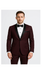 Men'S Maroon Tuxedo Slim Fit Black And Burgundy ~ Wine ~ Maroon Suit