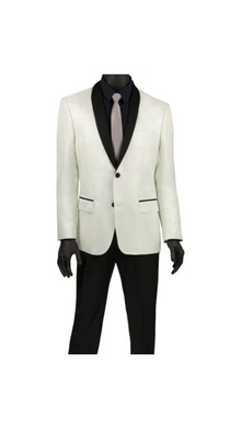 Men'S White Fashion Blazer ~ Sport Coat ~ Tuxedo Dinner Jacket