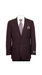 Men'S Wine Slim Fit 2 Button Blazer