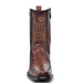 Cuadra Honey Ostrich Zipper Boot in Brown