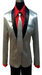 Men's Shawl Lapel Silver Suit