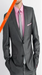 Men's Charcoal Slim Fit Cheap Priced Business Suits Clearance Sale