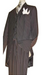 Highest Quality Jet Liquid Black Pinstripe Vested 3 ~ Three Piece Suit Super 120's 100% Suits