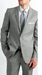 Men's Two Button  Silver Grey Cheap Priced Business Suits Clearance Sale