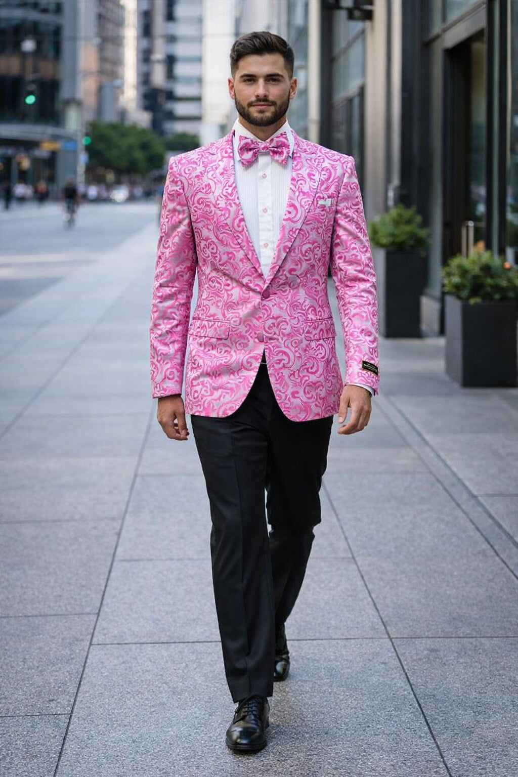 Fuchsia Unique Men's Floral  Fancy - Image 8