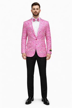 Fuchsia Unique Men's Floral  Fancy