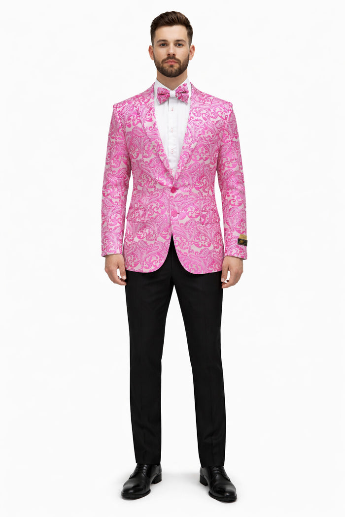 Fuchsia Unique Men's Floral  Fancy