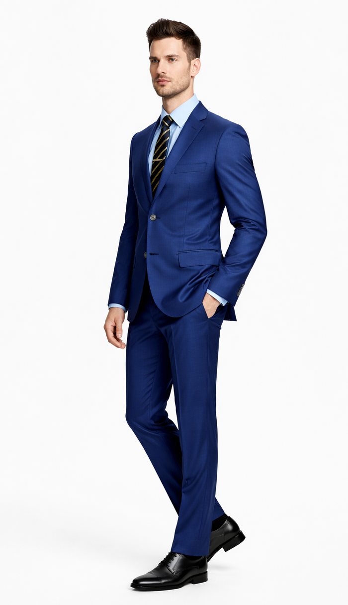 Galante Uomo Made in Italy Blue Suit - Image 3