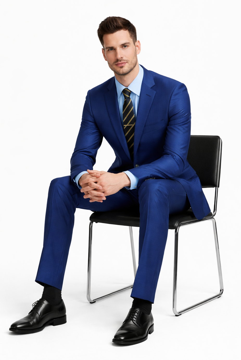 Galante Uomo Made in Italy Blue Suit - Image 4