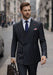 Statement Men's 2 Piece 100% Wool Modern Fit Pinstripe Suit - Double Breasted Jacket